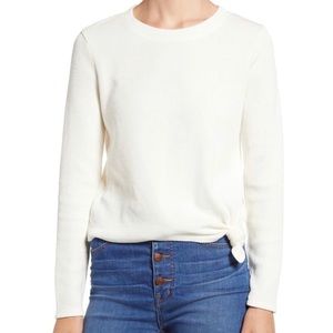 Madewell Texture and Thread Knot Front Top